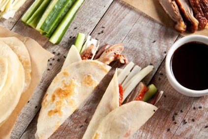 Peking Duck on Parchment with Sauce